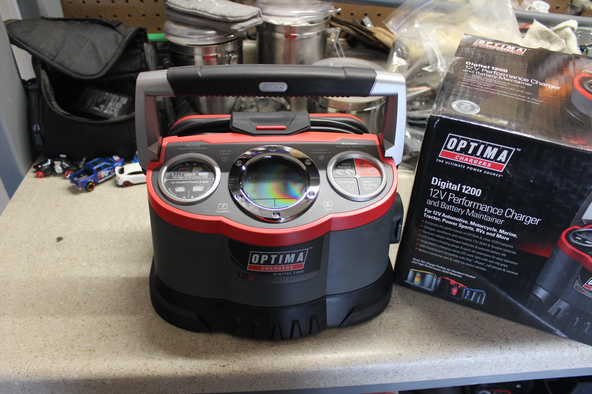 Optima Batteries Charger 1200 400 Red Top 20